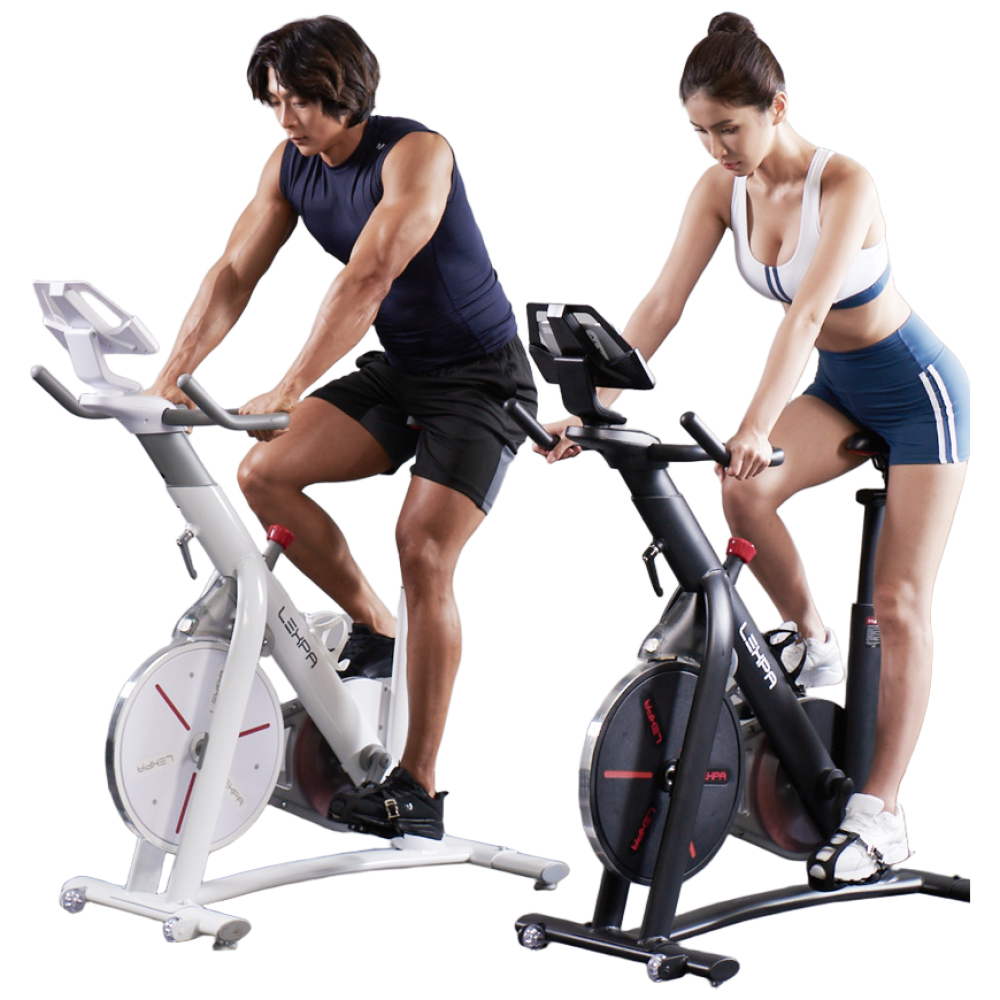 렉스파 스피닝자전거 가정용 실내자전거 유산소운동 어썸바이크 YL-7000, 블랙, 단일상품 165,000원