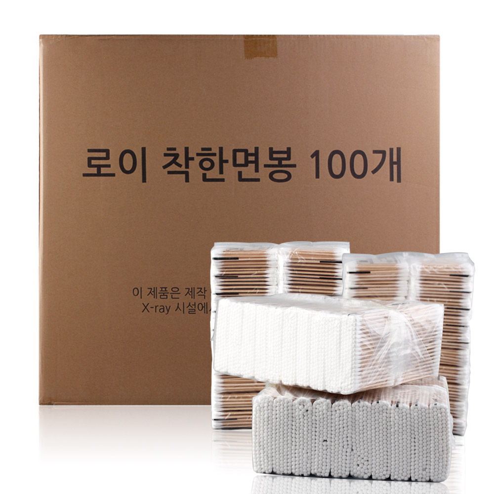 고급 면봉 1박스 50000개 사우나 목욕 업소용 귀이개, 100개입, 500개 79,900원