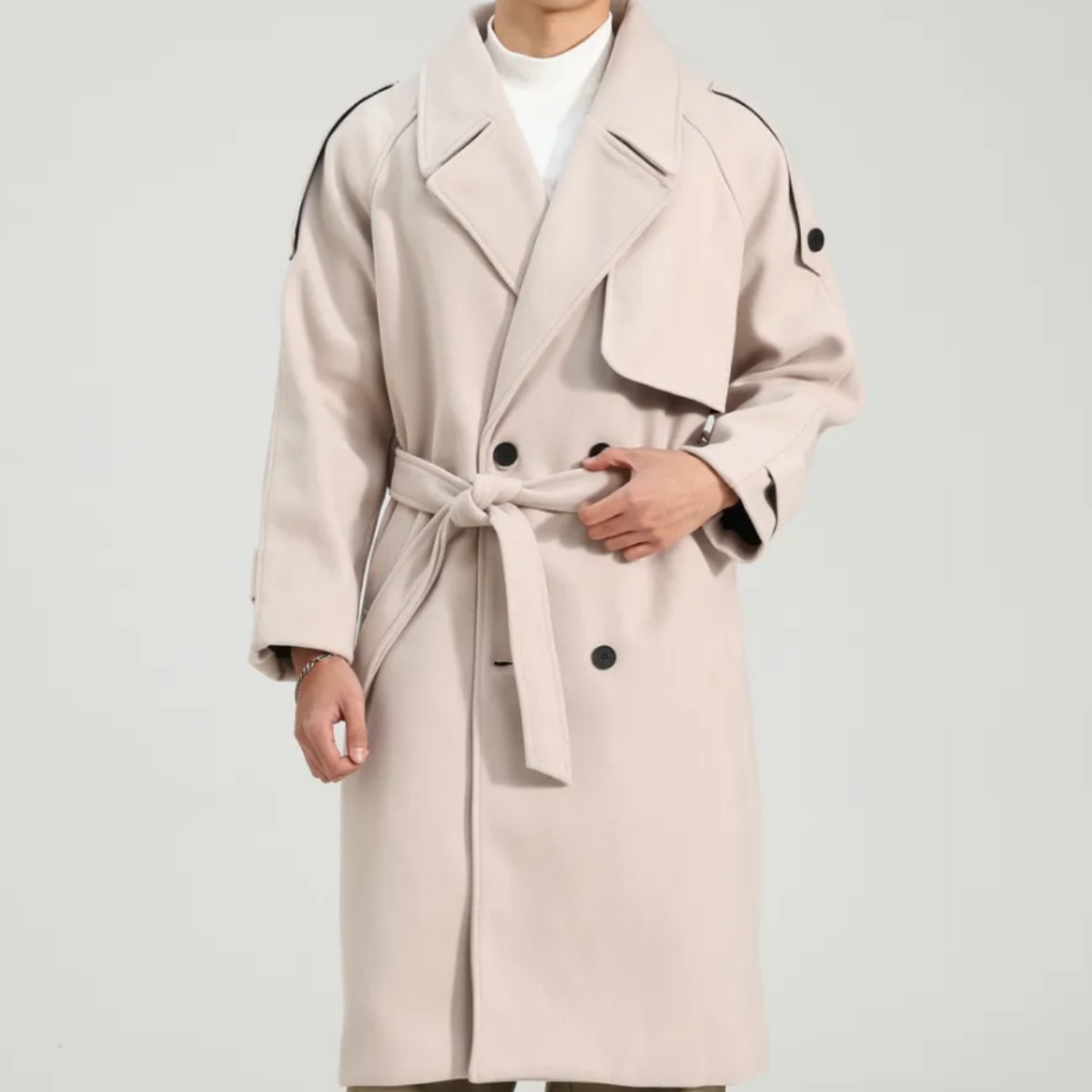 Blosun 남성 겨울 코트 빅사이즈 케쥬얼 롱코트 남자 하프 발마칸 45,800원