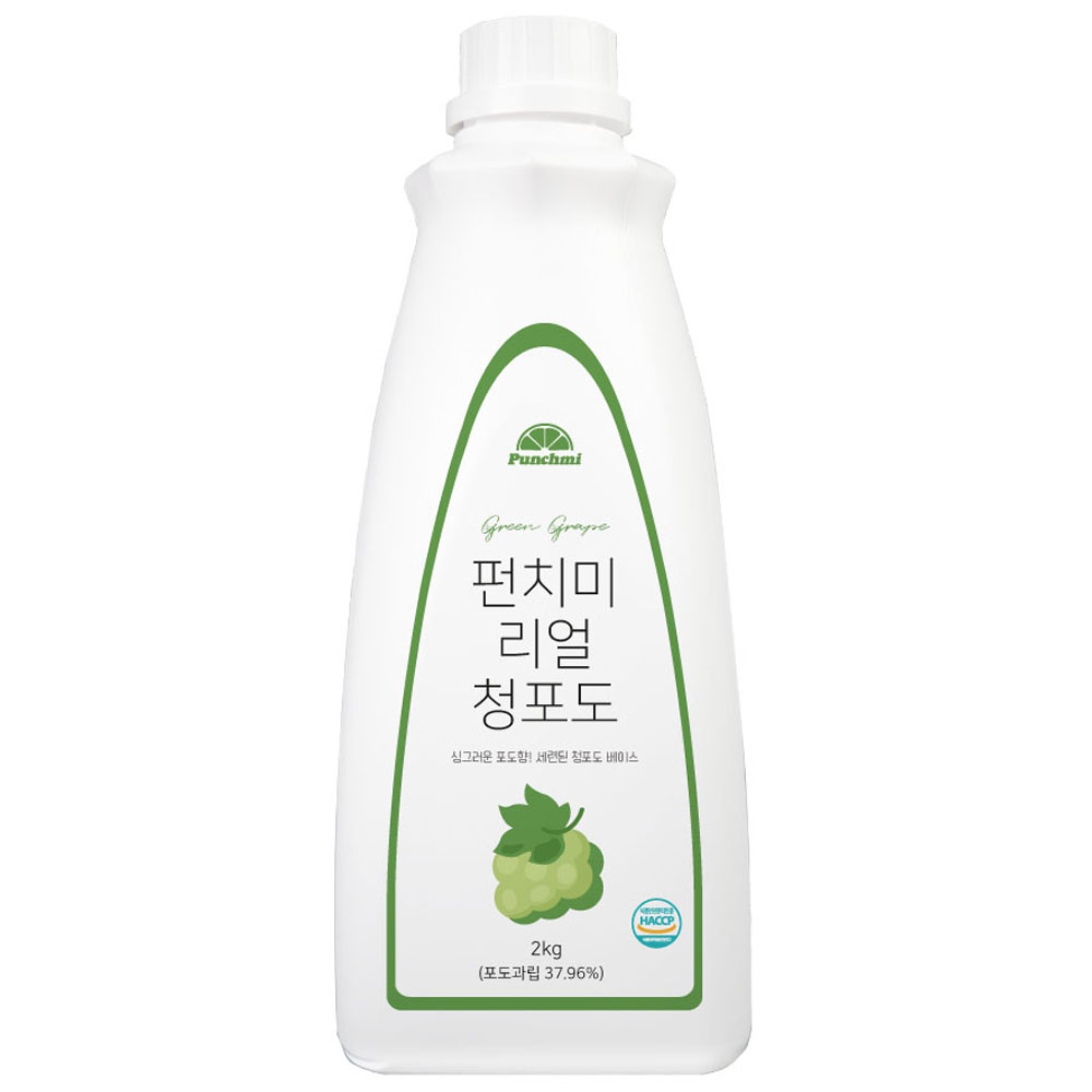 펀치미 리얼 청포도 베이스 대용량, 1개, 2kg 35,800원