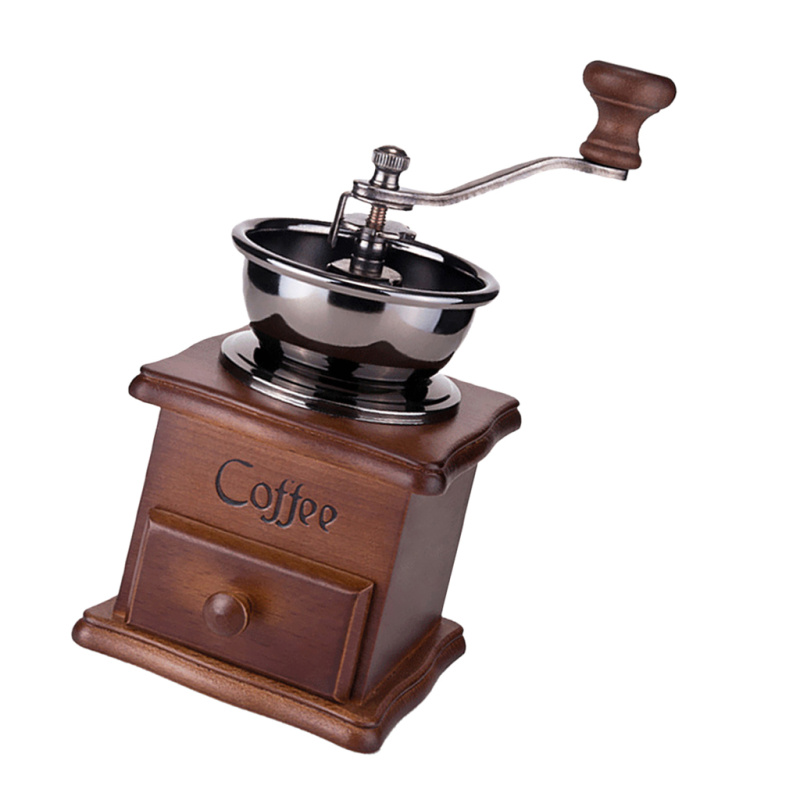 GHSHOP 클래식 커피 콩 향신료 빈티지 핸드 그라인더 나무로 되는 레트로 버 밀 14,420원