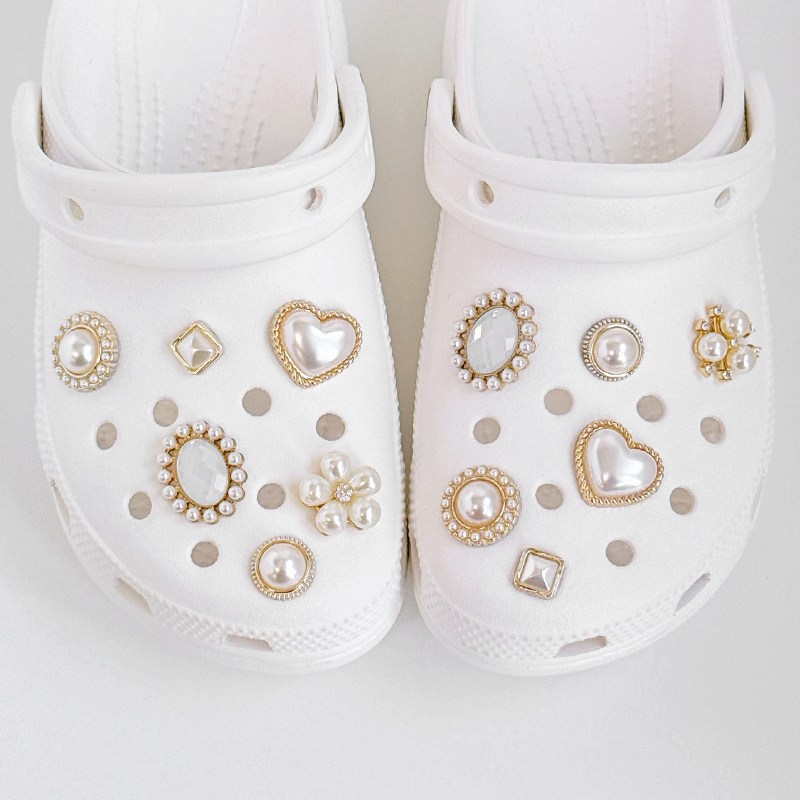 퍼니펀 진주 하트 신발 파츠 세트 [FS-06] 6,800원