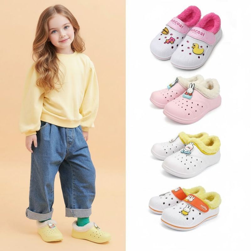 알파슈 유아동 방한 실내화 키즈 초등 학생 여아 남아 주니어 어린이 겨울 털 유치원 실내화 초등 학생 학교 유아 어린이 신학기 아기 아동 층간소음 키즈 여아 남아 EVA 슬리퍼 9,800원