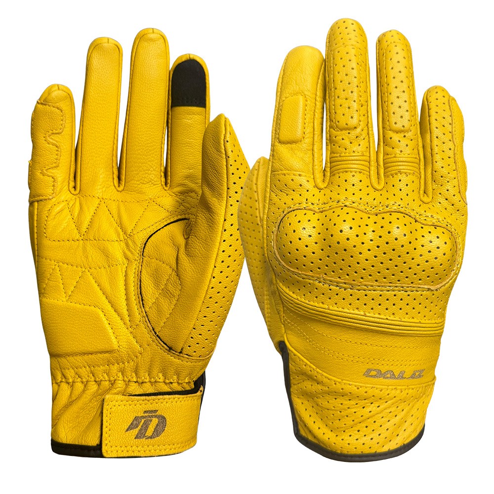 달리즈 가죽 오토바이 글러브 바이크 장갑 옐로우 DBG-04, DBG-04_옐로우 65,820원