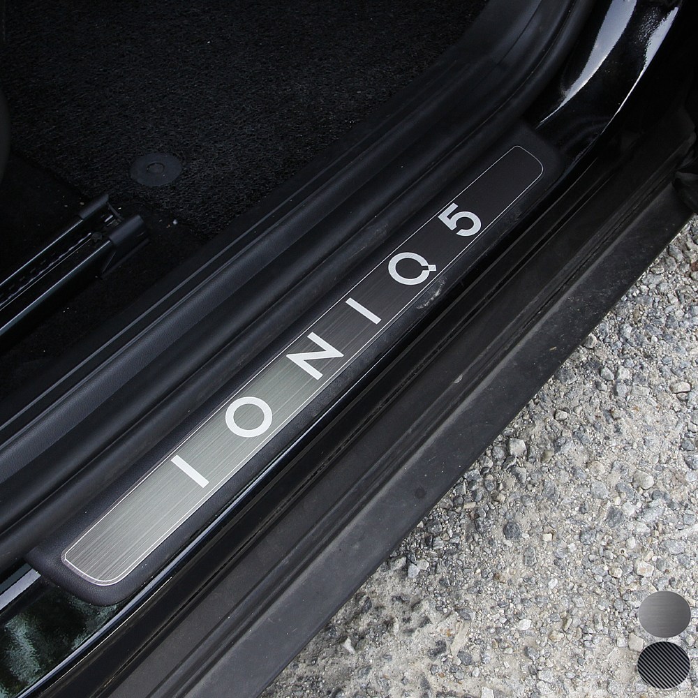 [모터스파이] 현대 호환 아이오닉5 도어스텝 1열 2열 알루미늄 몰딩, 1열(실버) 39,000원