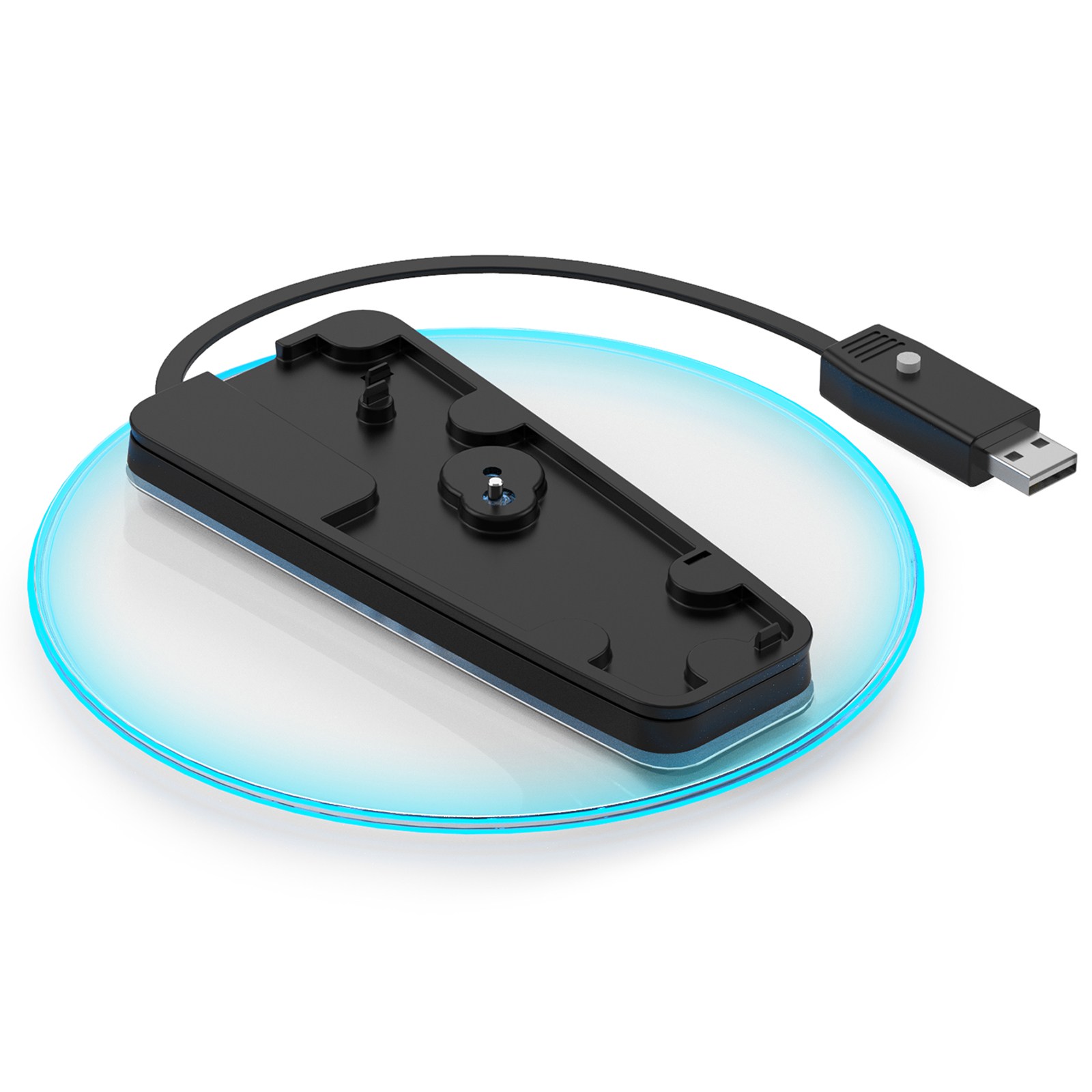 이이네 RGB 라이트 수직 스탠드 PS5 & PS5 Slim & PS5 Pro와 호환 가능 안전 방치 플스5 거치대, L986, 1개, 투명 스탠드 14,300원