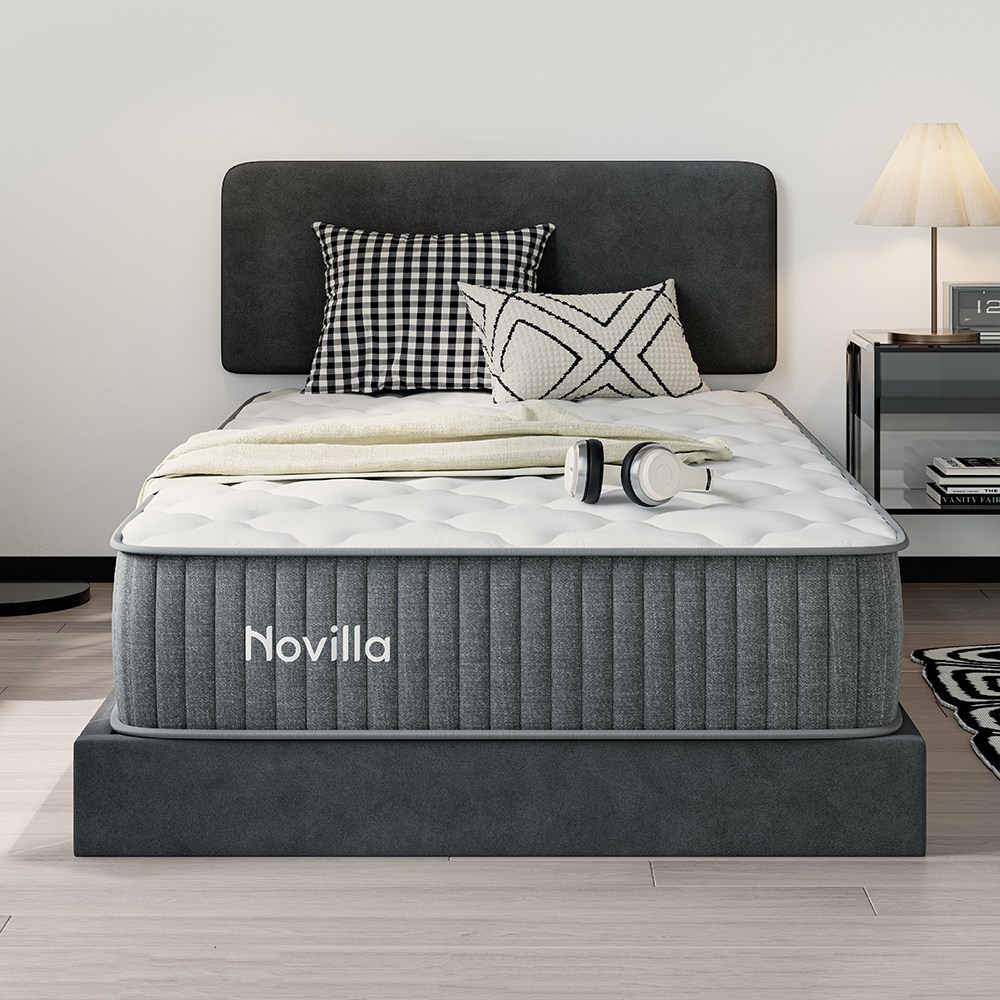 Novilla 스프링 싱글 침대 매트리스 포켓 슈퍼싱글 매트 1인용, 25cm, 미디엄소프트 151,880원