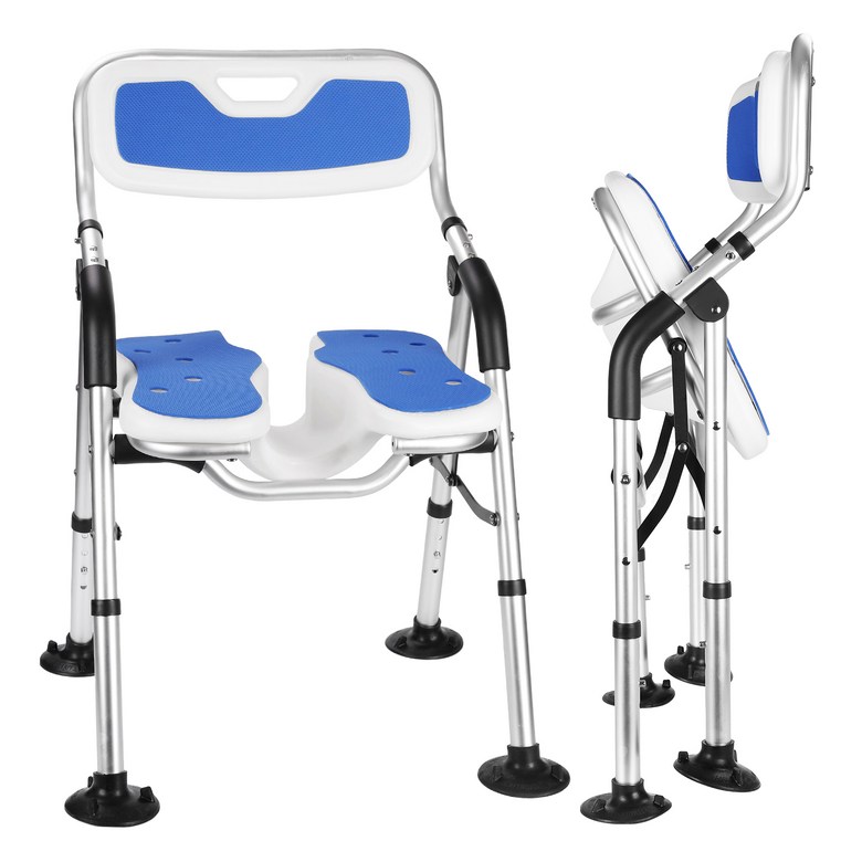 DEWEL 노인 욕조 의자 목욕의자 샤워 어르신 환자 장애인 임산부 미끄럼 방지 샤워 보조, 1개, 블루 75,500원