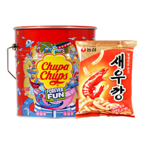 츄파춥스 팝아트틴 150입+새우깡 90g 42,160원
