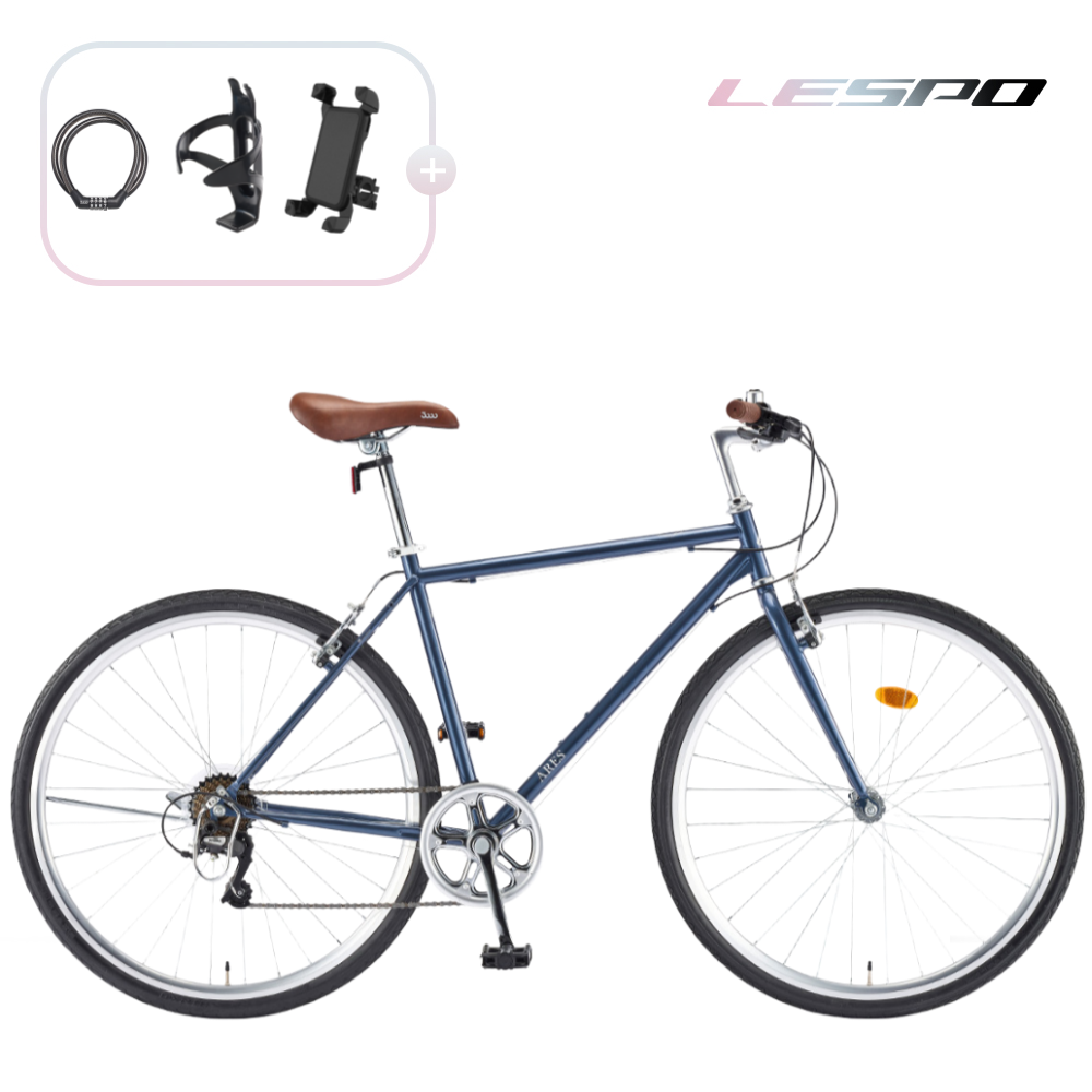 2026 삼천리 700C 아레스 하이브리드 자전거 7단, 1개, 164cm, 레트로 블루(490/90%조립) 299,000원