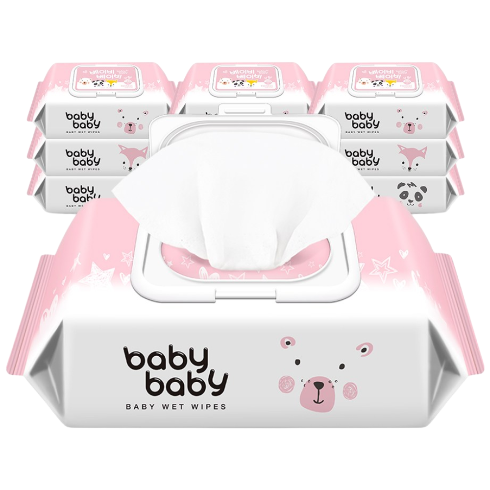 베이비베이비 트윙클 120매 10팩 캡형 아기물티슈, 43g, 120개입, 10개 13,900원