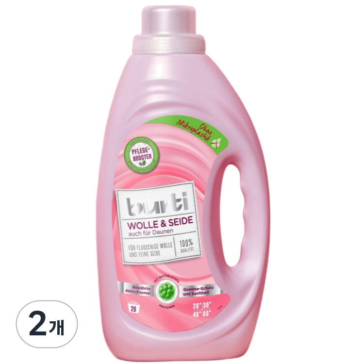버티 울 실크 중성 액체 독일 세탁세제 일반드럼 겸용, 2개, 1.45L 18,720원