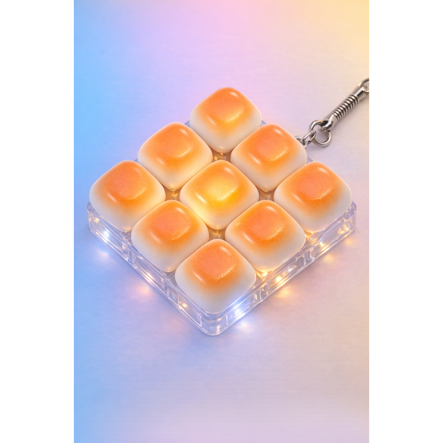 LED 키캡 키링 9구 식빵 마시멜로 미니 키보드 11,800원