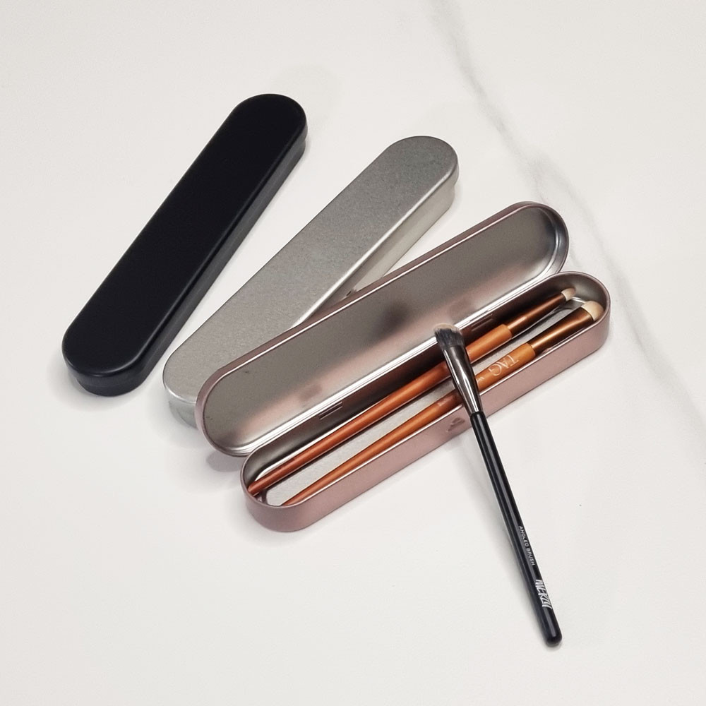 화장품정리함 원형브러쉬케이스 철제수납통 1,600원