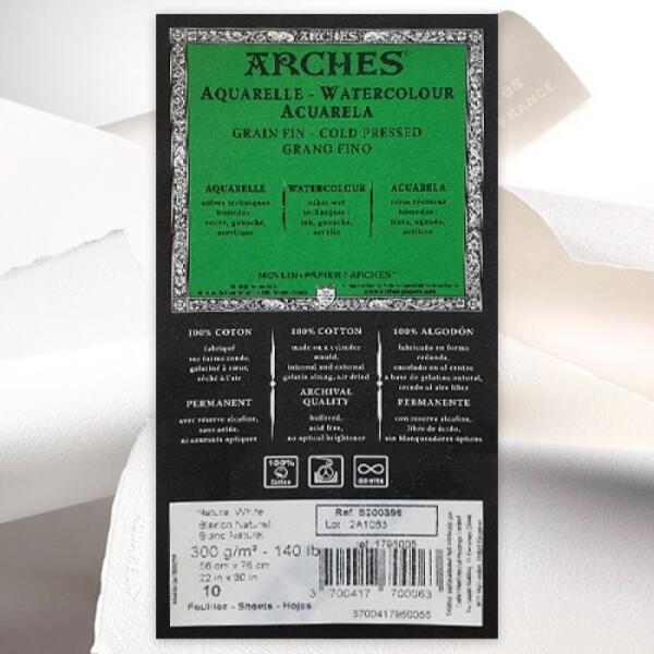 아트박스/한가람문구 캔숀.아르쉬지 300g 2절(중목/Cold press) 14,400원