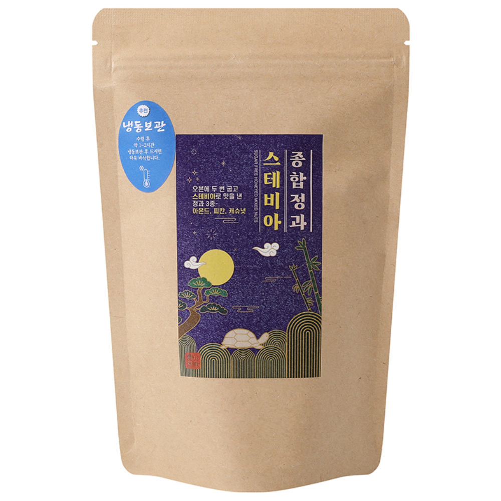 풍심당 무설탕 스테비아 종합 견과류 정과, 하루 견과류, 강정, 저당간식, 회사 간식, 60g, 1개 8,330원