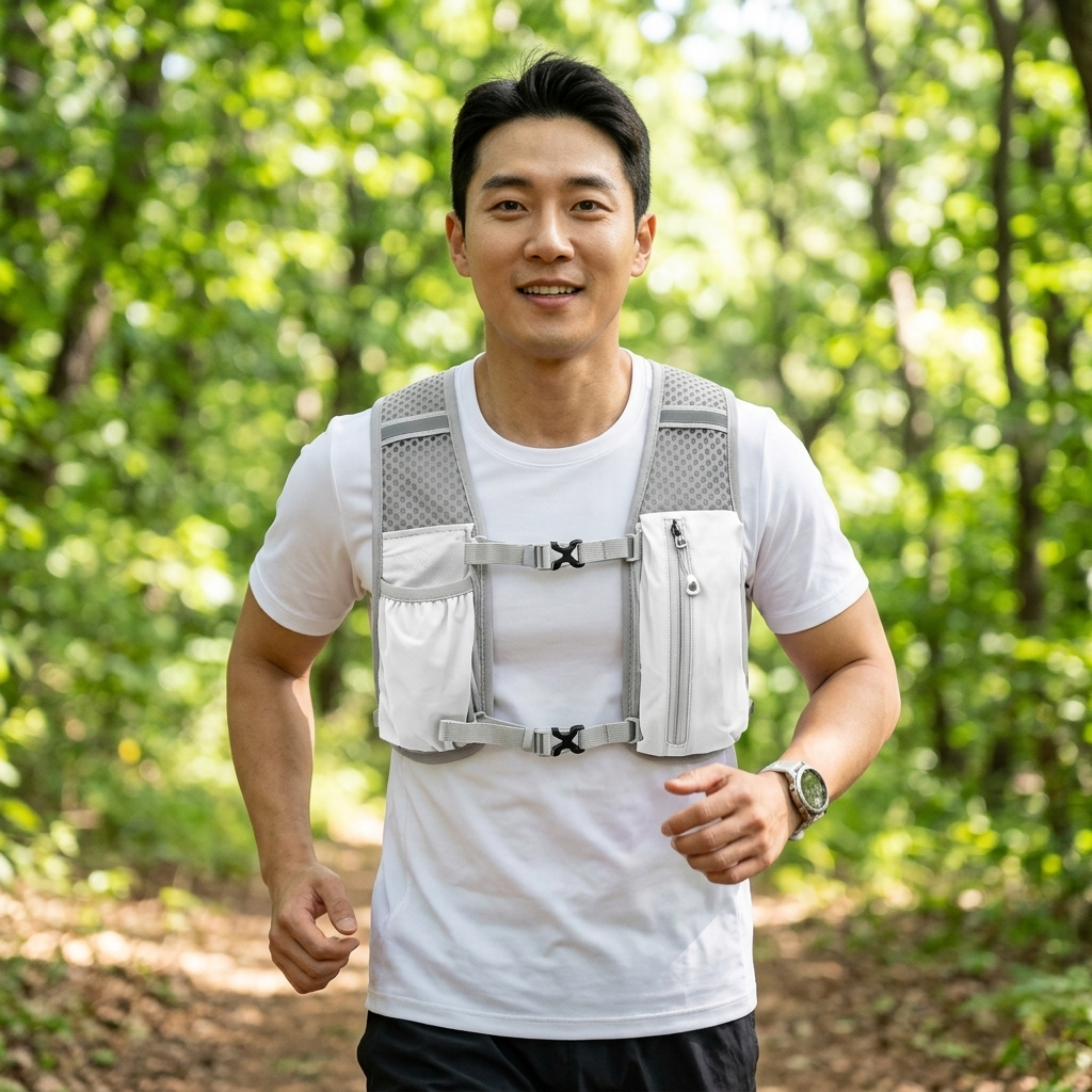 [런런피티] 남녀공용 무지 초경량 러닝 조끼 러닝백 등산가방 트레일 런닝 베스트 21,800원