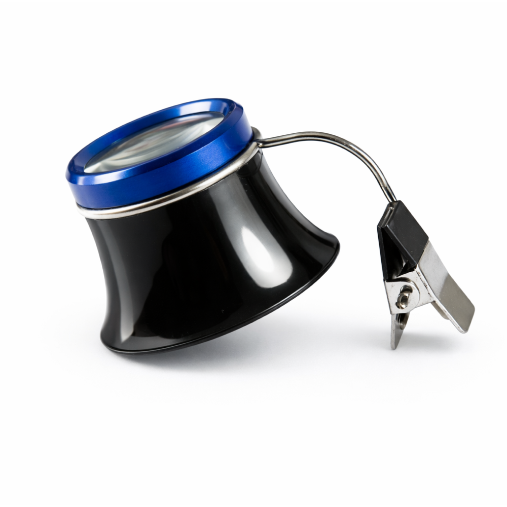 안경 클립형 확대경 10배율 시계 수리 정밀 작업 루페, 1개, 블랙 13,100원