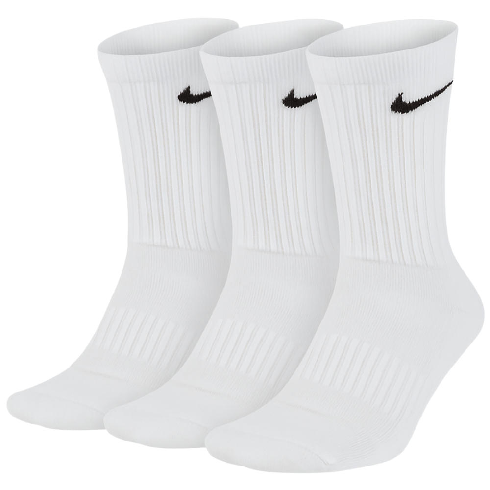 나이키 에브리데이 쿠션 트레이닝 크루 장목 양말 SX7664-100, 화이트, 1세트 9,800원