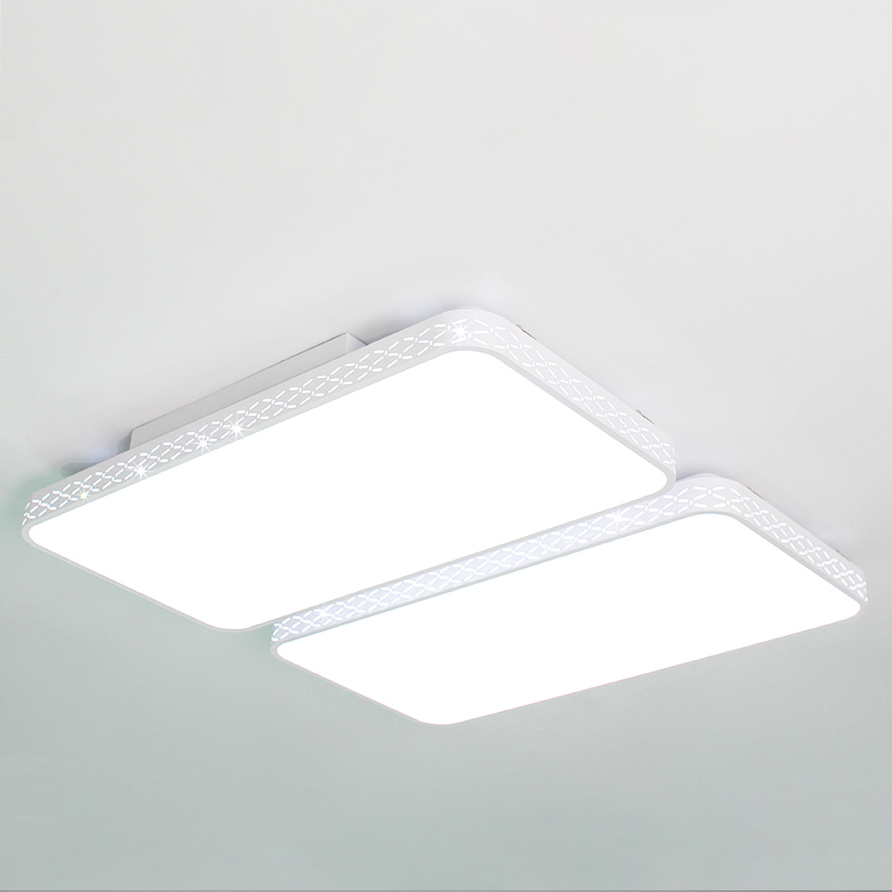 예스케이라이팅 구찌 화이트&블랙 LED 거실등 100W, 화이트 95,000원