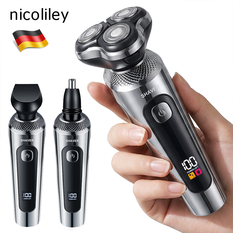nicoliley 남자 전기면도기 방수 휴대용 면도기 눈썹 코털제거기 전기 면도기 세트 19,500원