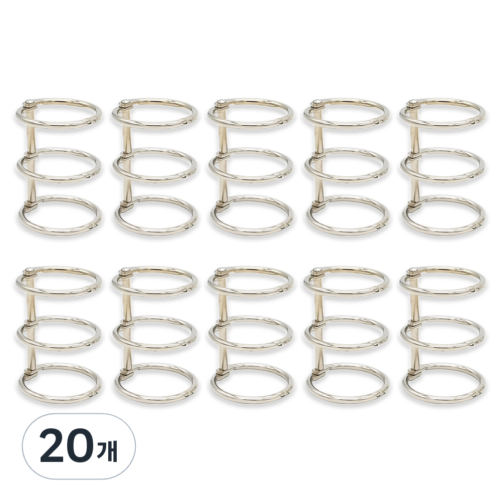 코히모 다꾸 메탈 바인더링 3공 25mm 4W139, 실버, 20개 15,800원