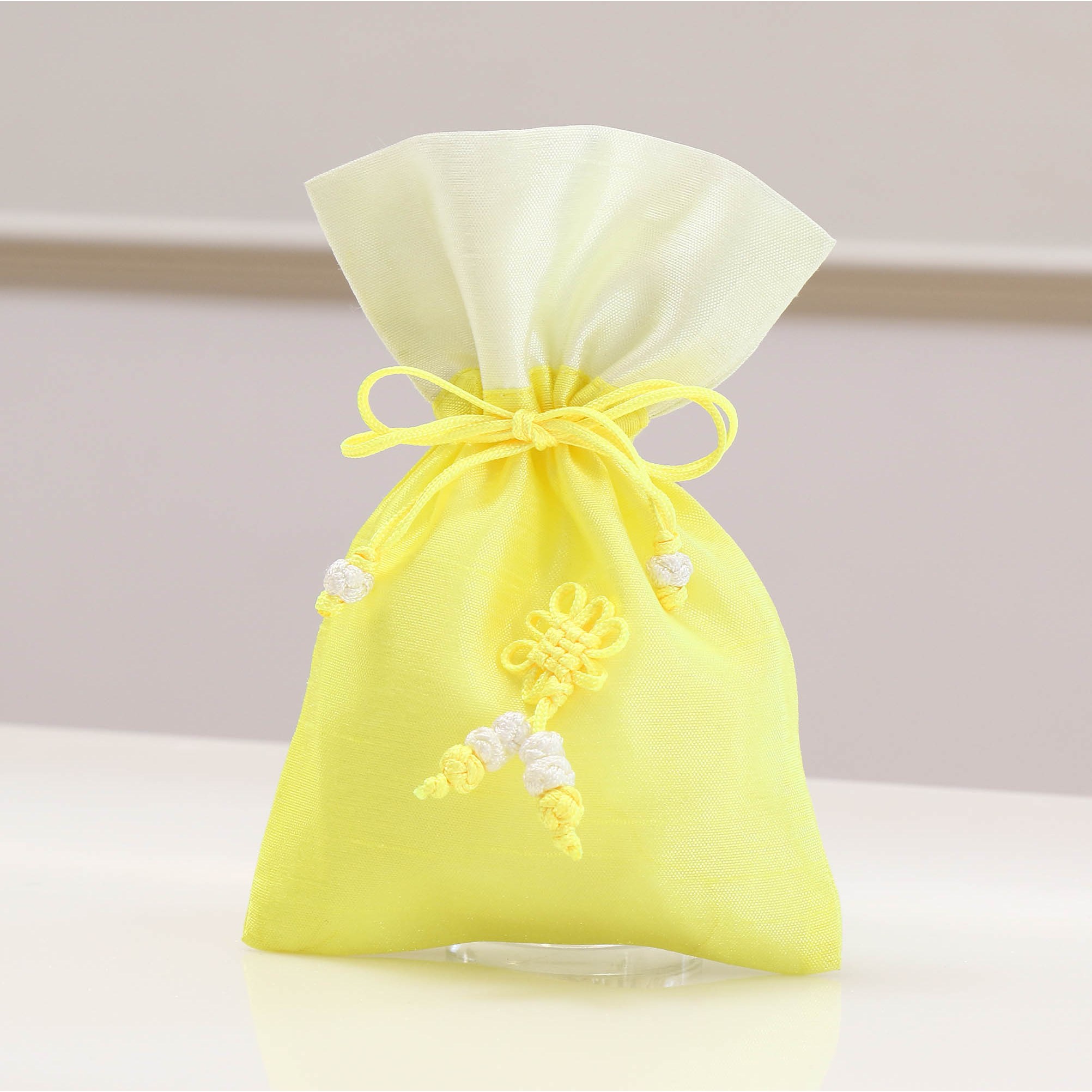 율아시아 전통 복주머니 설날 답례품 어린이집 선물포장주머니, 노랑 6,000원
