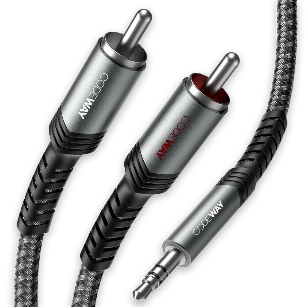 코드웨이 3.5mm AUX to 2RCA 스테레오 오디오 케이블 14,800원