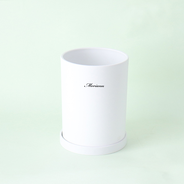 모리앤 순수 원형화분 + 받침 세트, 화이트, 1개 11,900원