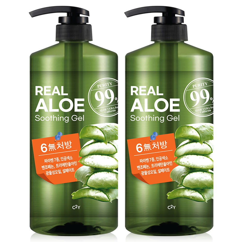시투와이 알로에 수딩젤 대용량 펌프 수분크림 알로에베라 젤 겔, 2개, 1L 11,900원