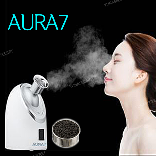[세계특허] 아우라7 활성탄 노즐스티머, 원적외선 가습기 얼굴 스팀기(실버) 660,000원