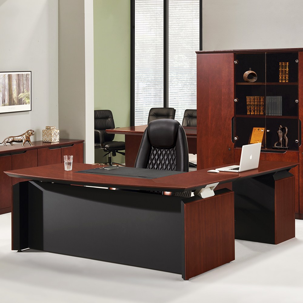 아레스 중역 무늬목 사이드 책상세트 - 2000 3,065,700원