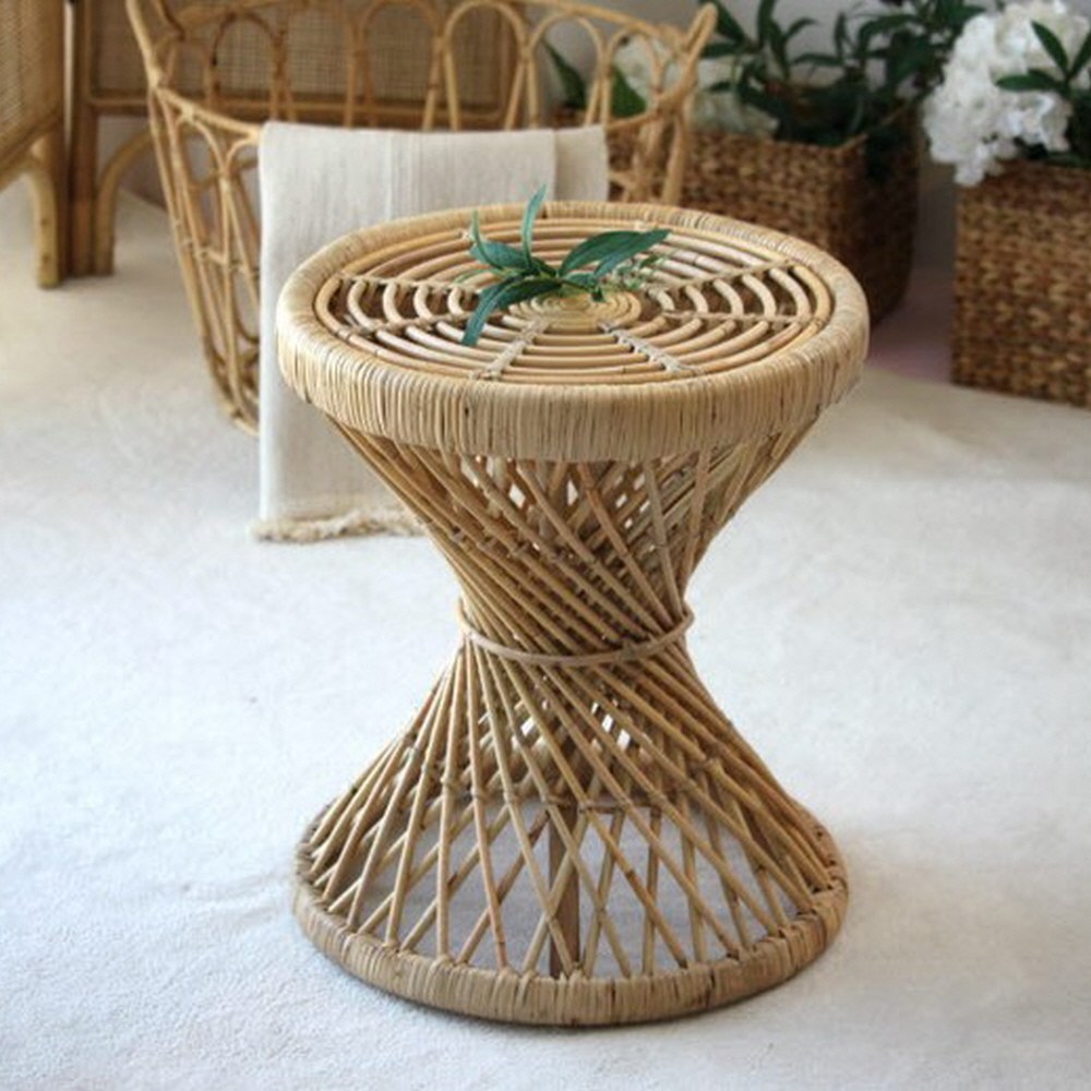 라탄 커피테이블 원형 M, M, 현재가 73,000원