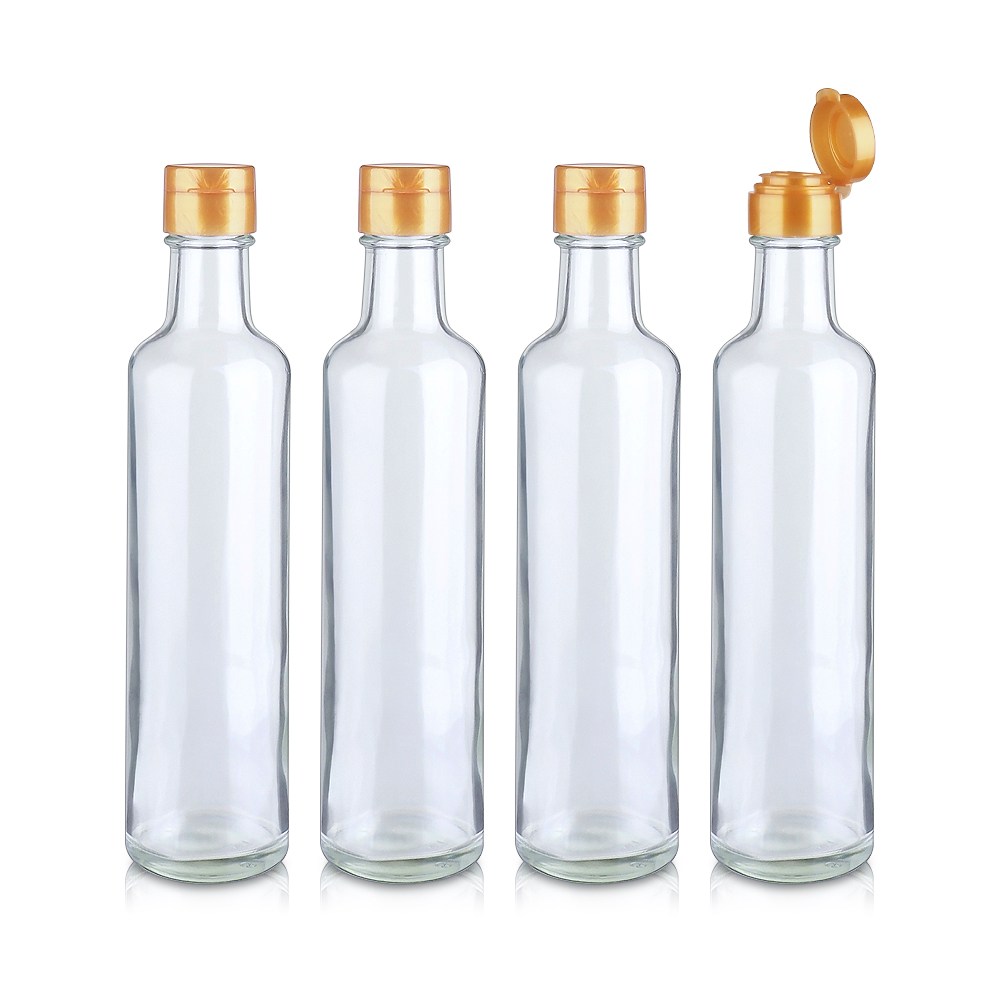 경진기업 유리병 원형기름병 300ml(A) 소캡 기름캡 골드 4개, 4개, 300ml 9,200원