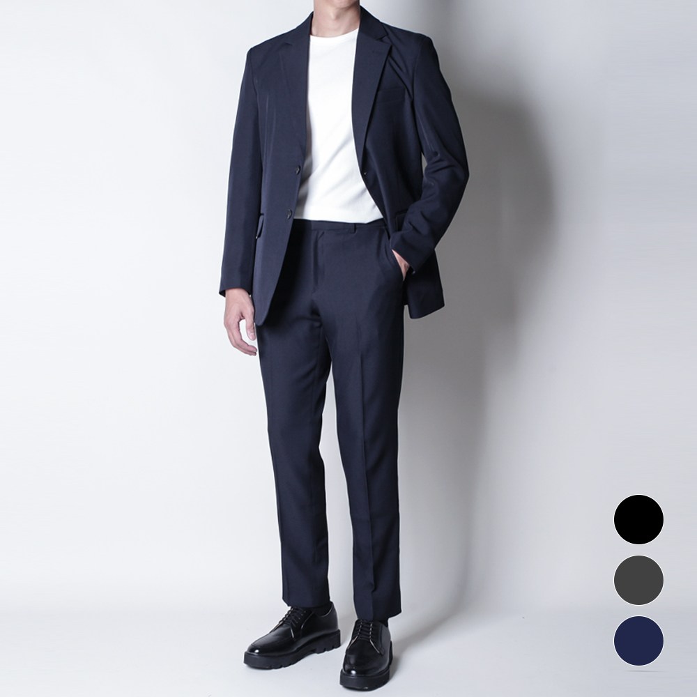 [디아웃핏]남자 히든밴딩 플렉스 정장세트 사계절 수트 캐주얼 기본 링클프리 하객룩 데이트 결혼식 웨딩 면접 139,900원