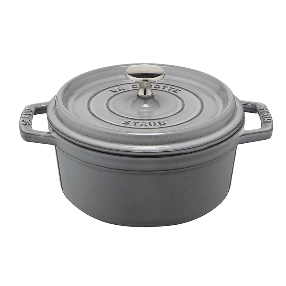 코스트코 스타우브 라운드 꼬꼬떼 20cm 셀프 베이스팅 애나멜 코팅 내구성 2~4인용 조리, 1개, 그레이, 20cm 299,800원