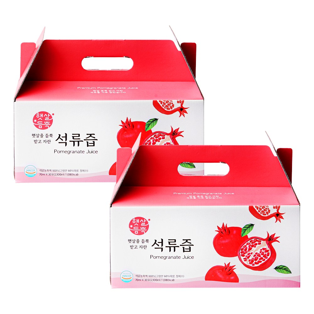 New 영주 햇살듬뿍 석류즙 (2세트)+4포 추가 증정 23,900원