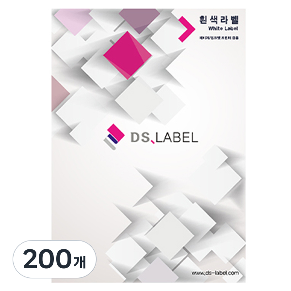 디에스라벨 원형 레이저잉크젯 라벨지 흰색 2x2 DS1004 23,500원