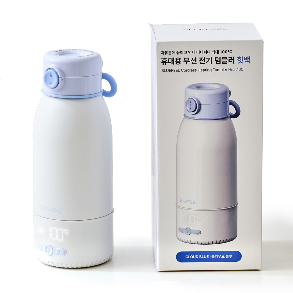 블루필 무선 가열텀블러 휴대용 분유 전기포트 힛백 500ml 128,700원