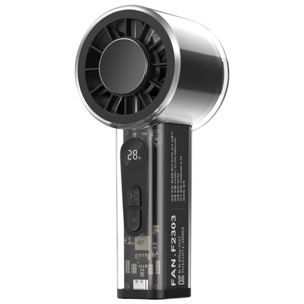 KLIFE 휴대용 에어컨 선풍기 100단 급속 냉각 대용량 5000mAh 초장 지속 전지 무선 핸디 손선풍기 28,900원