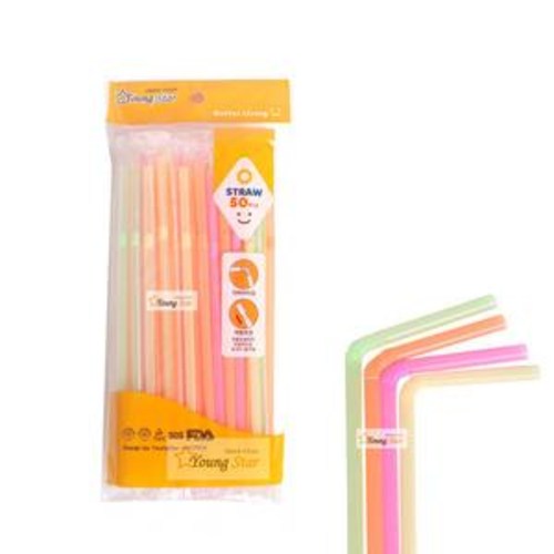 일회용 자바라 빨대 (개별포장), 1개, 50개입 920원