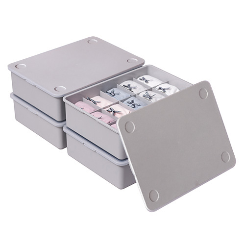 이즈리빙 플라스틱 속옷정리함 그레이 10칸 2p + 15칸 2p 세트 18,410원