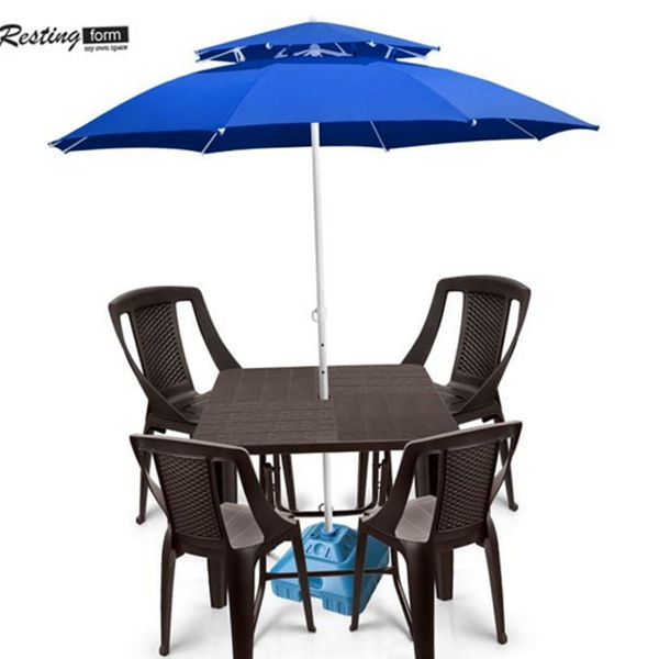 야외 파라솔 접이식 정원용 테이블 테라스 파라솔 의자 4인 업소용 원형 175,610원