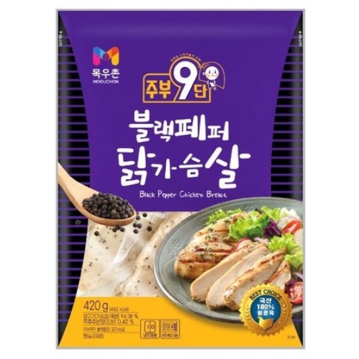 목우촌 주부9단 블랙페퍼 닭가슴살 420g 28,900원