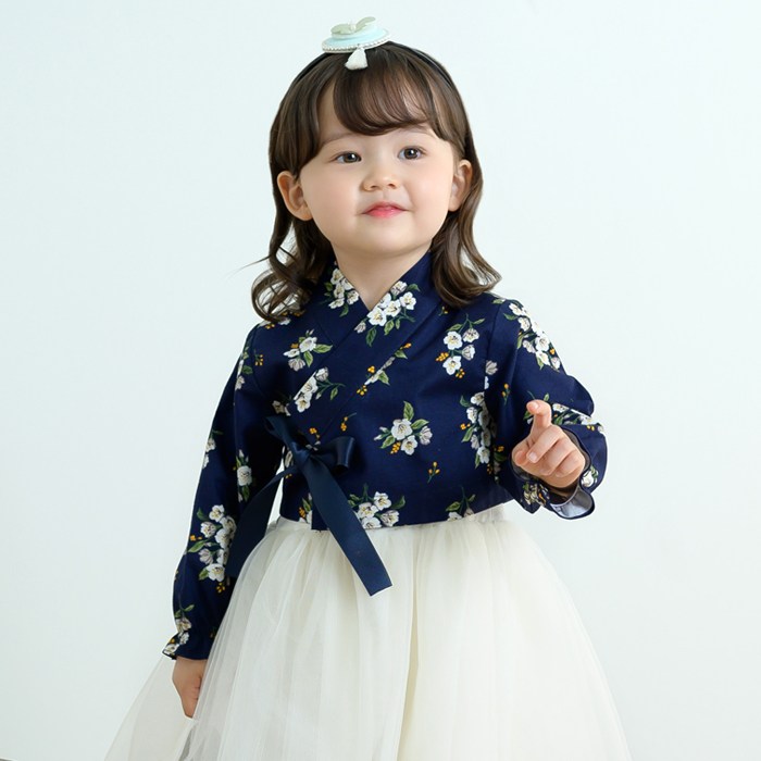 더예한복 이설한복 10008 새벽정원 유아 여아용 생활한복 35,910원