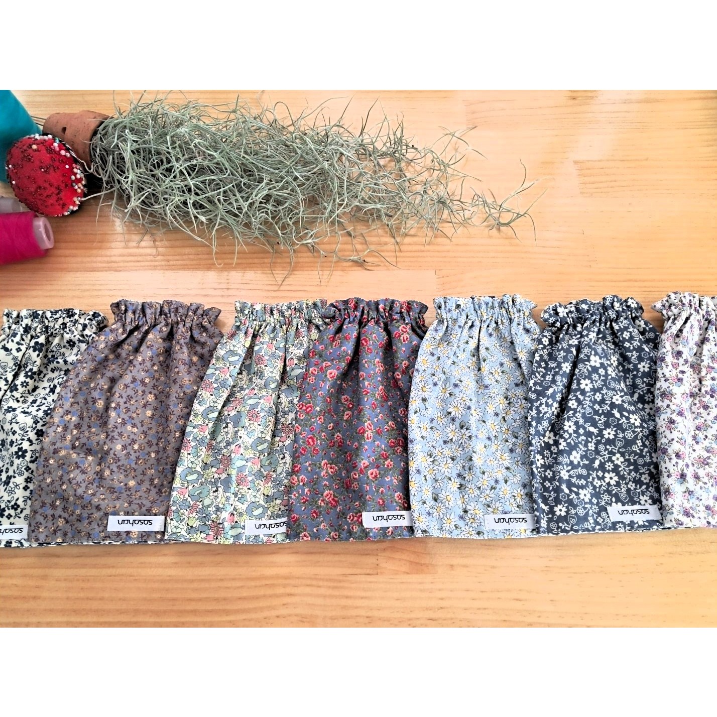 소소한 핸드메이드 양면팔토시 면토시 사무용 작업용 미술용 반토시, 6. 로즈 8,900원