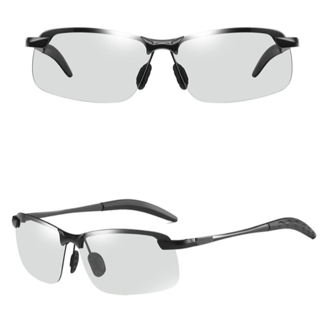 스마트 변색 주야간 겸용 선글라스 블랙 경량 메탈 프레임 UV400 자외선 차단 편광 렌즈 남녀공용 운전 등산 낚시 골프 29,990원