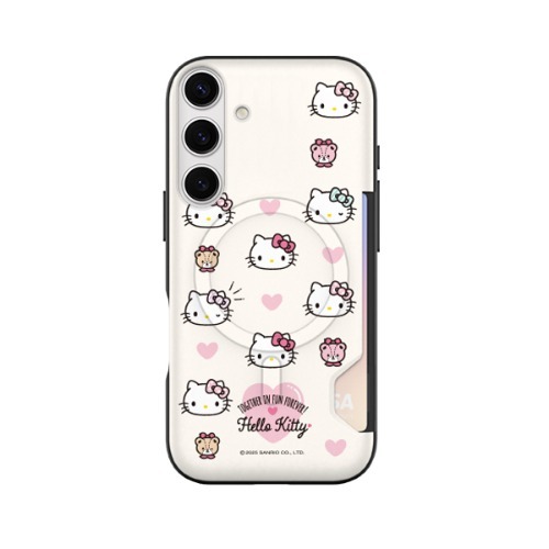 갤럭시S25플러스 (S936) 산리오 러블리패턴 투카드 마그네틱 범퍼 케이스 (맥세이프 호환) 카드포켓 17,900원