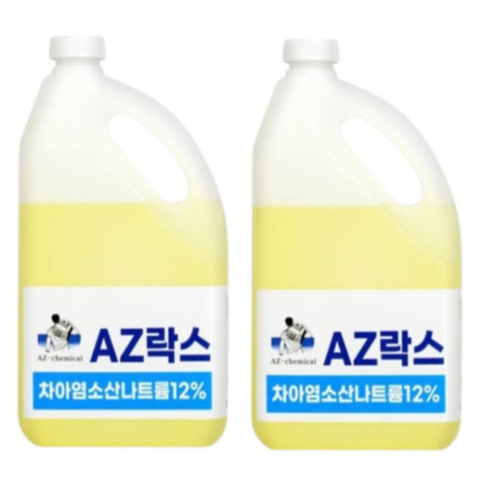 AZ락스 4L 2통 가정용 3배함량 대용량락스 하수구머리카락막힘 배수관 화장실 욕실 청소 33,790원