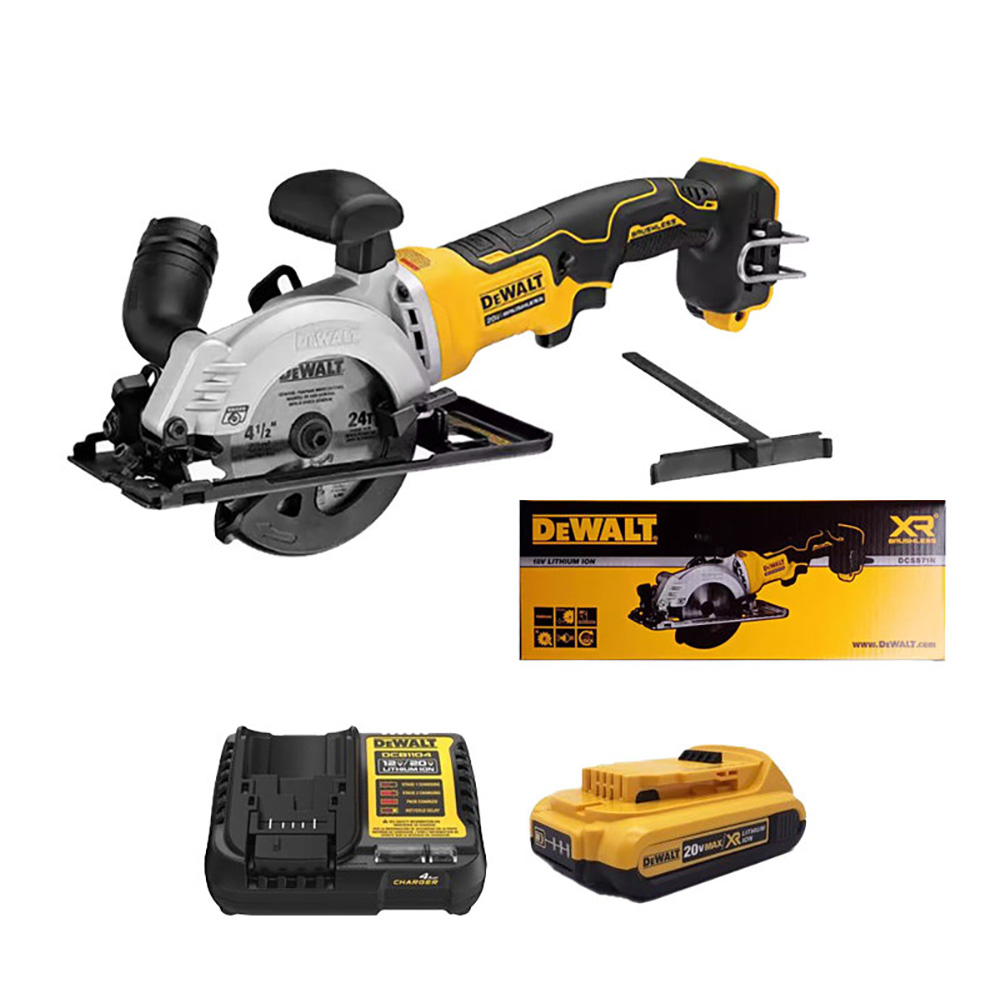 디월트 DCS571 충전식 무선 원형톱 절단기 18V 20V, 1개, DCS571 2.0Ah 배1 318,600원